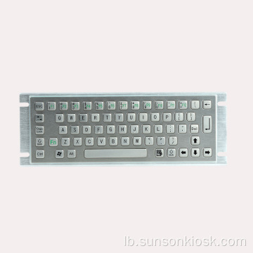 Robuste Metal Keyboard mat Track Ball